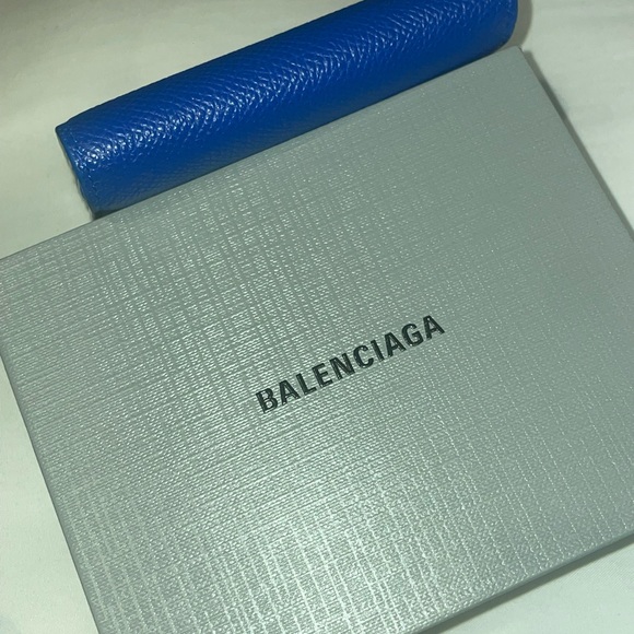 BALENCIAGA Accordion Card Holder Blue - Picture 6 of 8